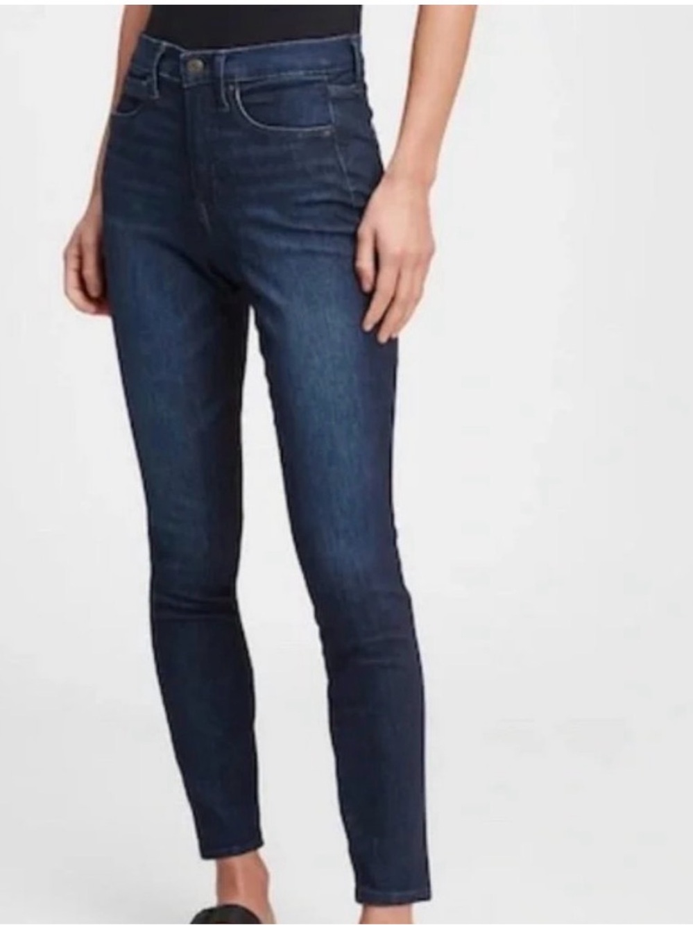 GAP Women's Dark Indigo High-Rise Skinny Jeans